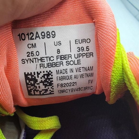 ASICS DynaBlast Womens 8 Orange Pop Coral Running Shoes Athletic Casual 1012A989 - Picture 8 of 14